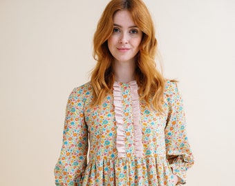 The Georgia - floral smock dress