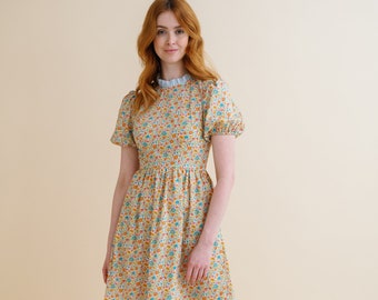 The Vera - midi floral dress with ruffles