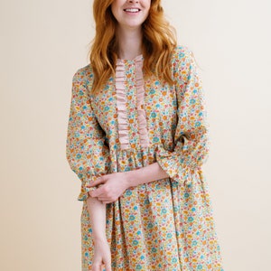 The Georgia floral smock dress image 9