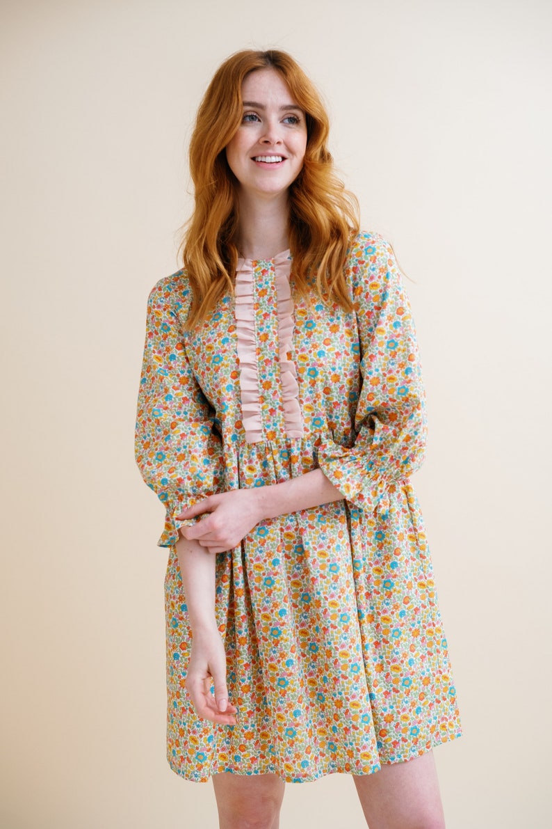 The Georgia floral smock dress image 9