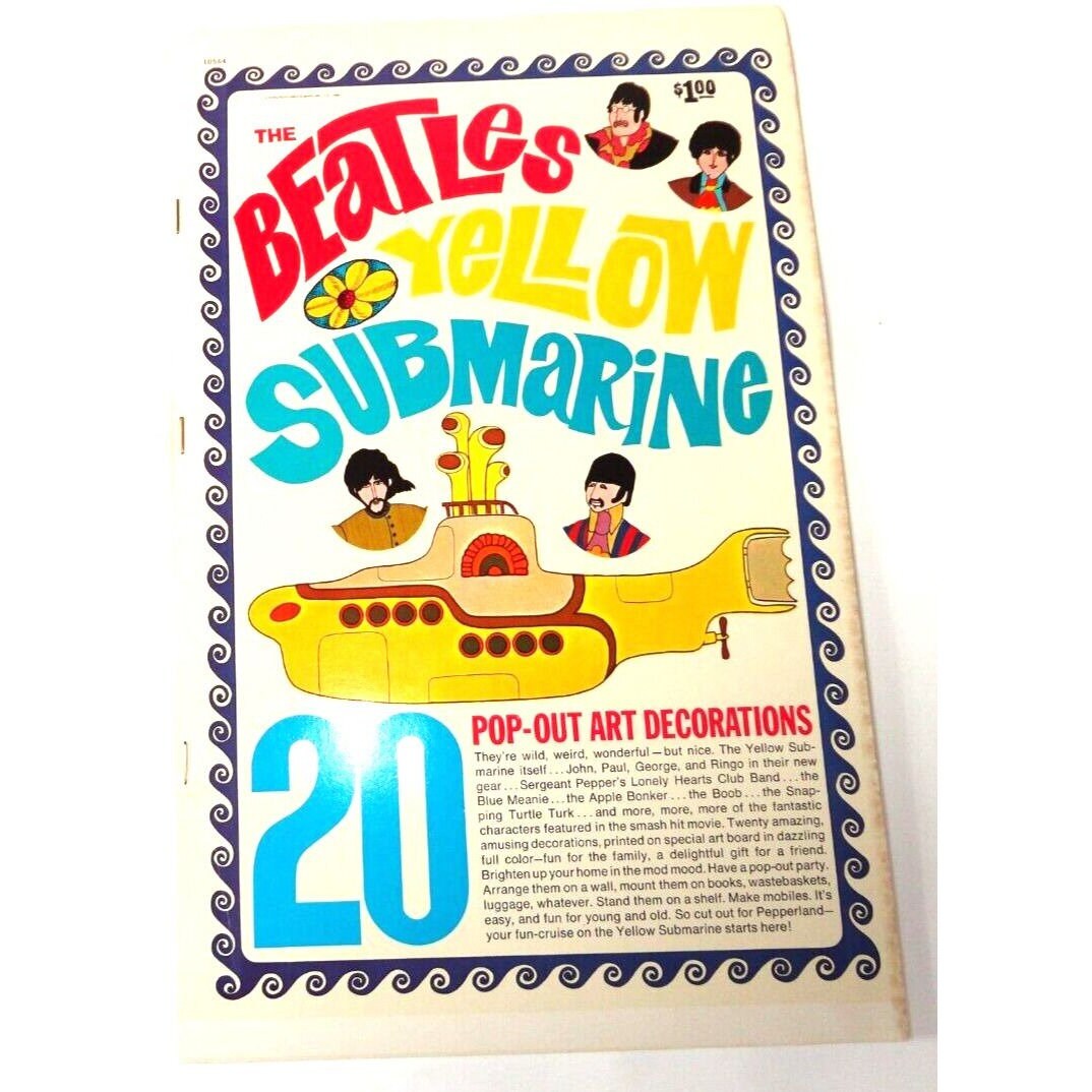 The Beatles Yellow Submarine 20 Pop-out Art Decorations Figures