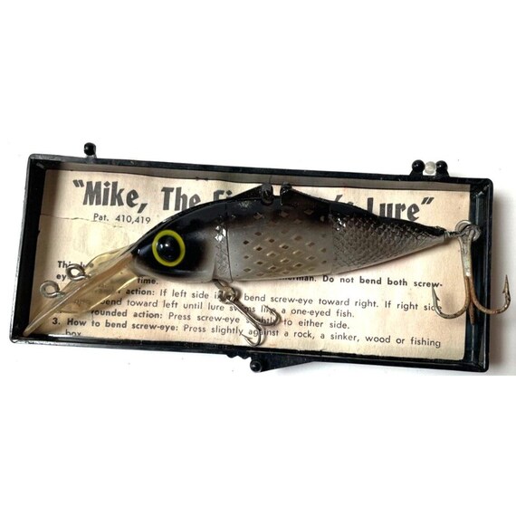 Leurre De Pêche Vintage Paw Paw 3-1/4 Pouces – Bois – Crankbait Original