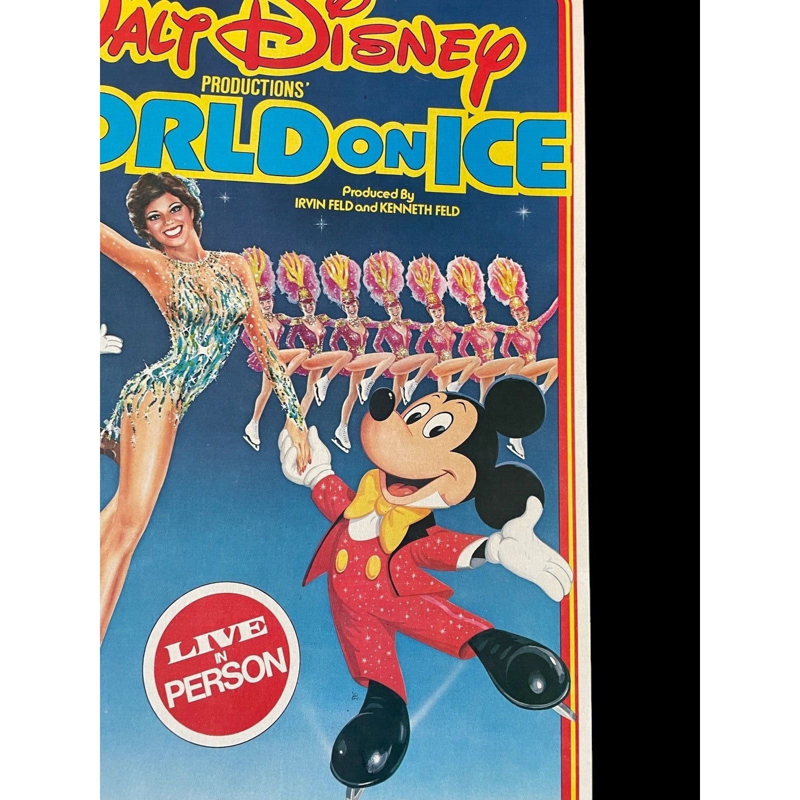 1981 Walt Disney World on Ice Poster Memorial Memorial Syracuse NY