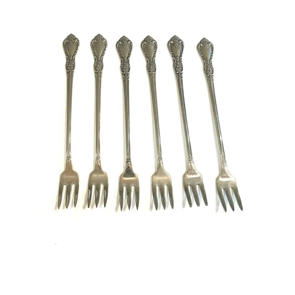 Oneida Kennett Square Set of 6 Cocktail Forks Distinction Deluxe Stainless