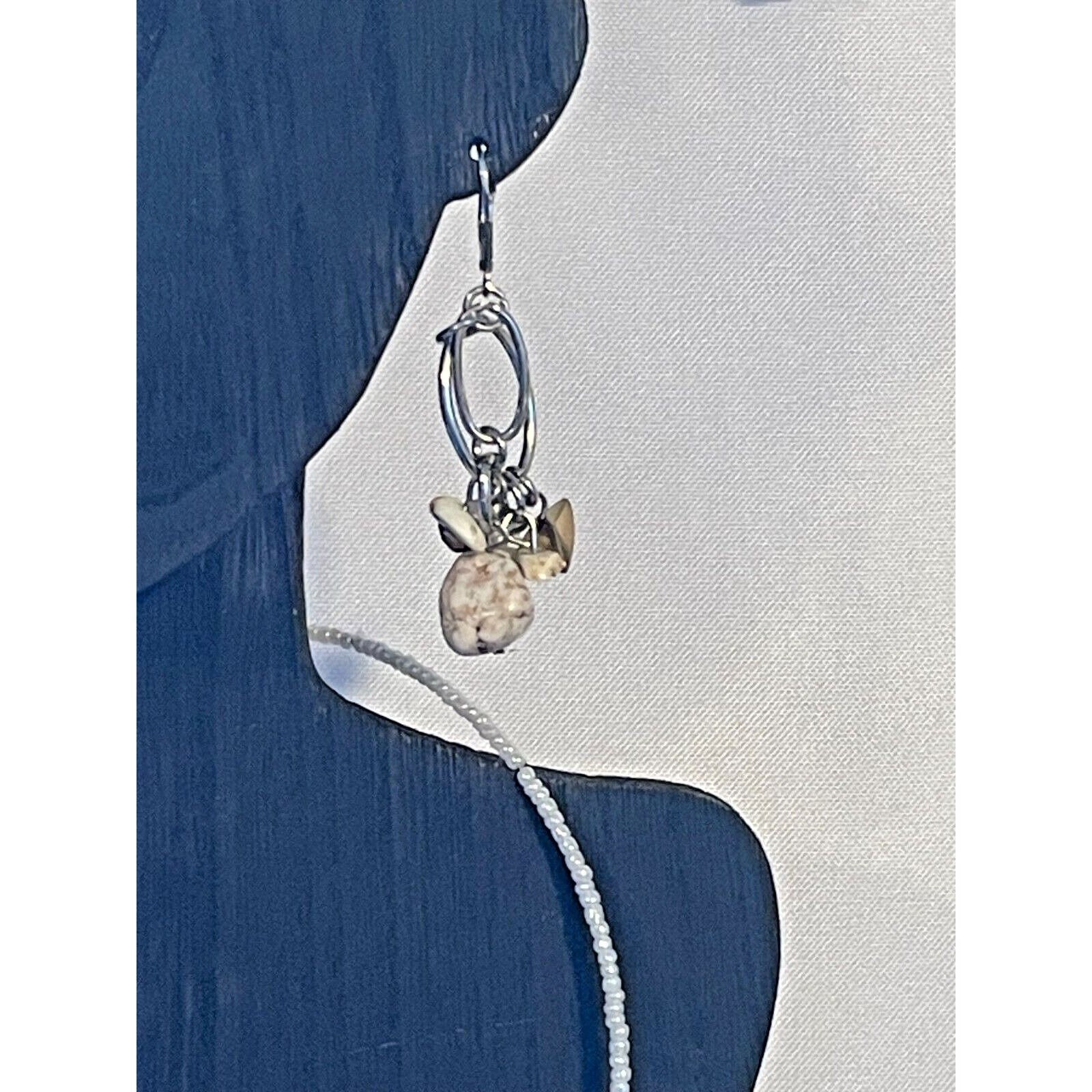 Parure De Bijoux FYSARA 3 Pièces - Argenté Avec Pierres Blanches - Collier & Boucles