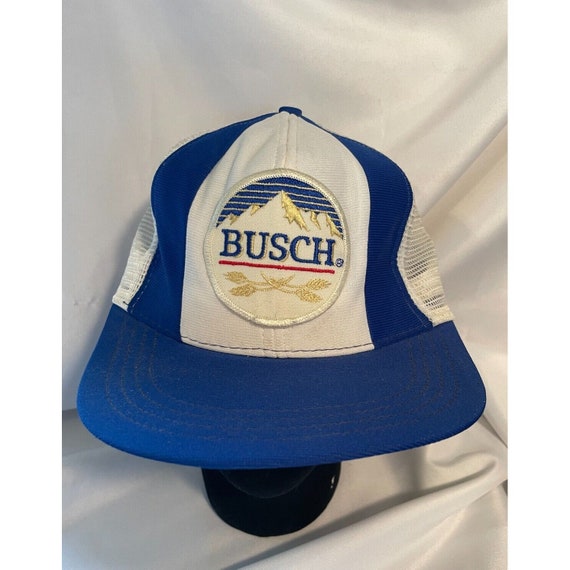 Vintage BUSCH  Beer Trucker Hat Cap snapback USA - image 1