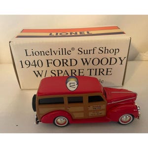 NEW Lionelville O Scale ERTL Diecast 1940 Ford Woody with Spare Tire