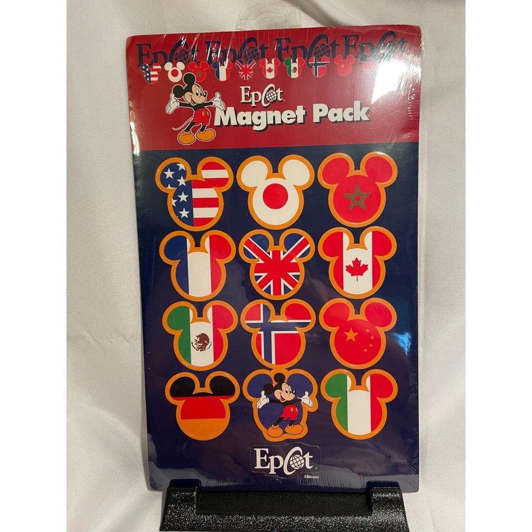 Vintage Disney Magnet Set Epcot Magnet Pack World Showcase - Etsy