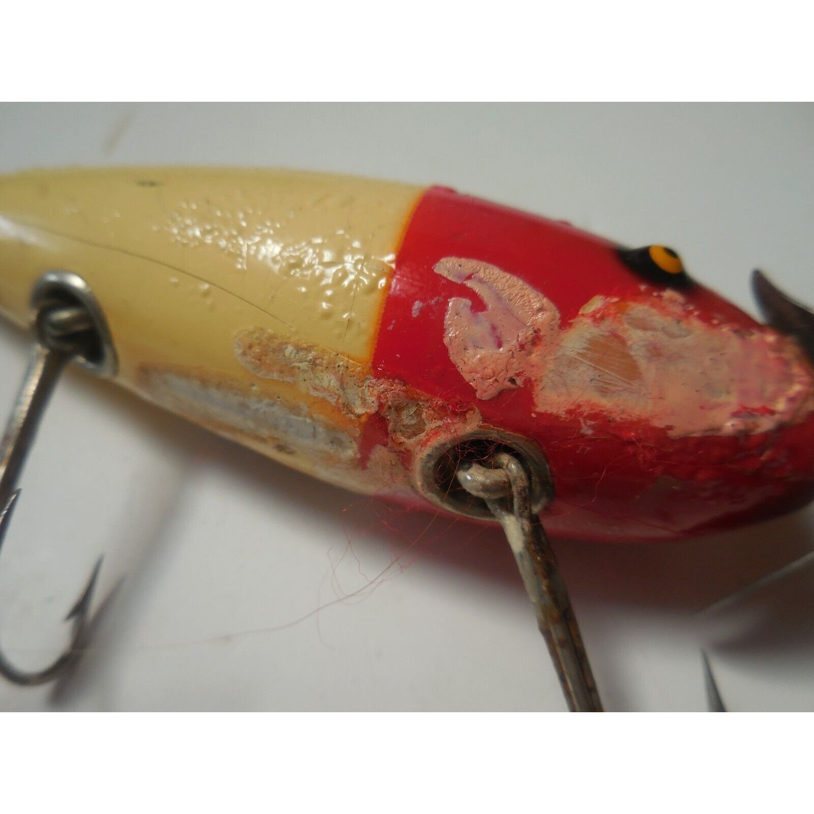 Vintage Large South Bend SURF-ORENO Wood Spinning Fishing Lure