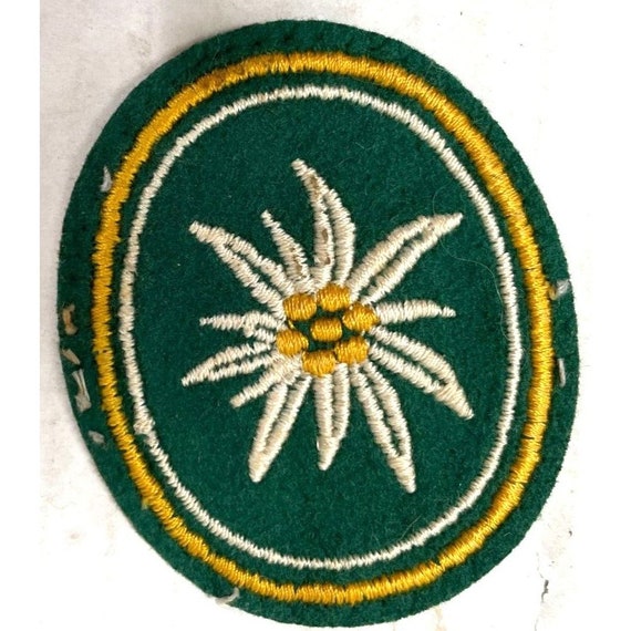 WWII German Mountain Troop (Edelweiss) Shoulder P… - image 1