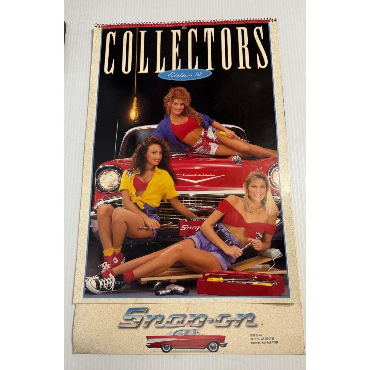 VTG Snap-on Pinup Calendar 1992 22 X 13 Collector's Edition