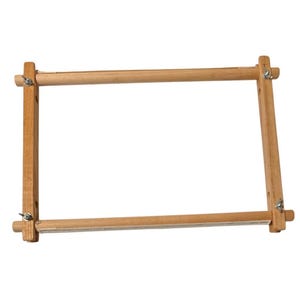 Embroidery Tapestry Wooden Scroll Cross Stitch Adjustable Frame 15&quot; x 11&quot; (A)