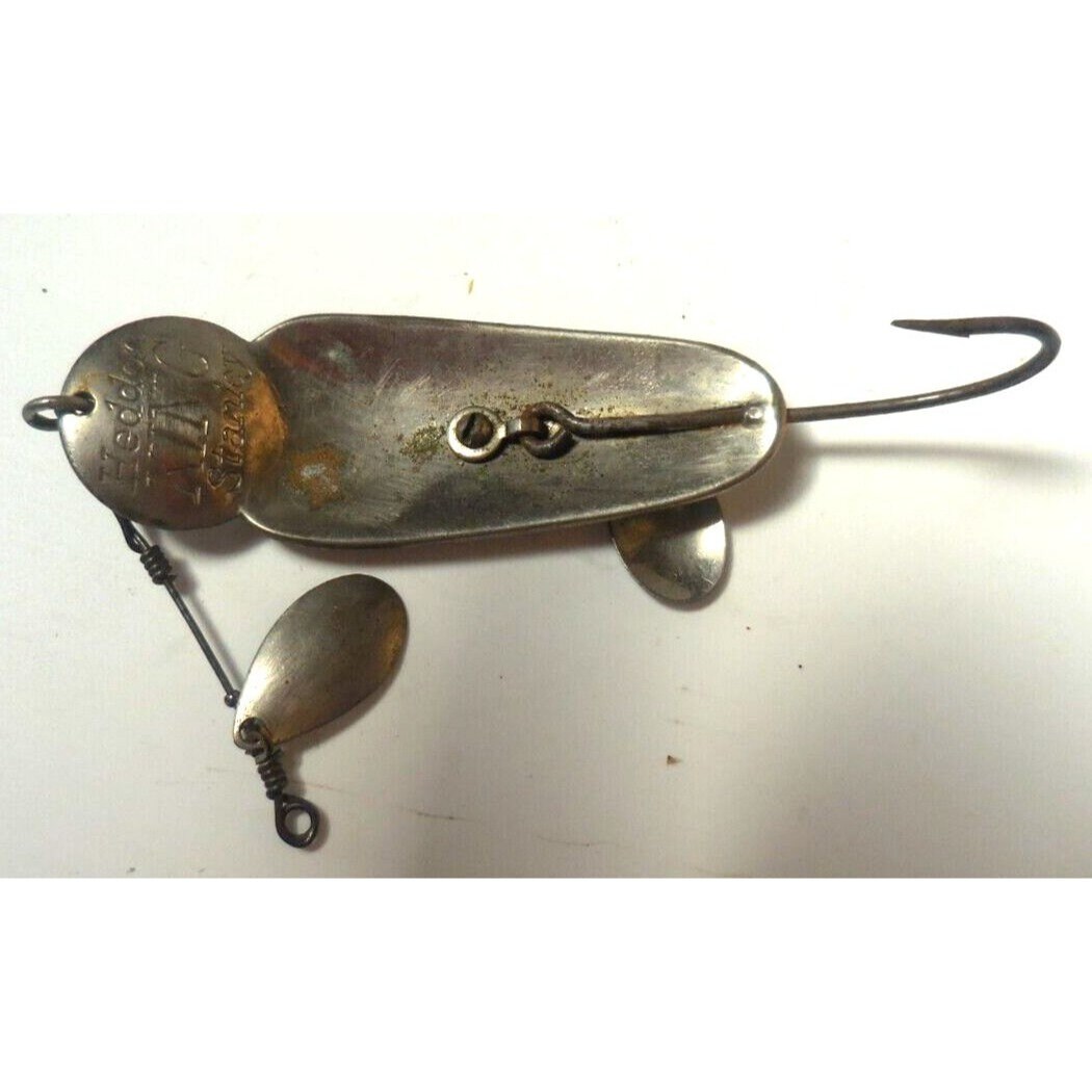 Buy Vintage Heddon King Stanley Fishing Metal Lure Antique Tackle