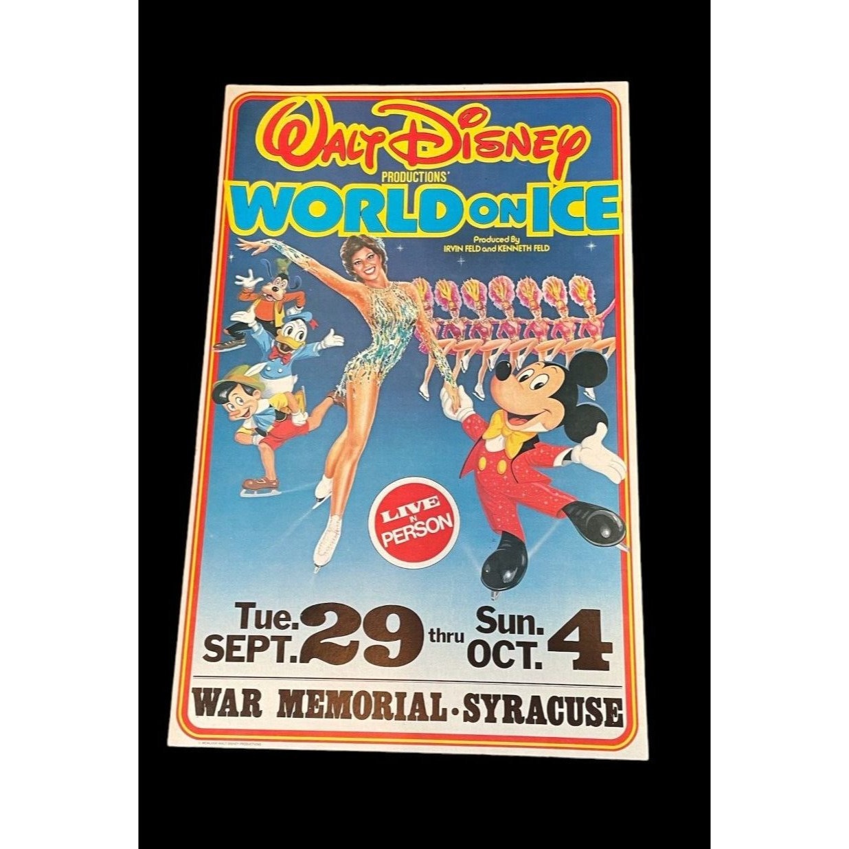 ヴィンテージ「Walt Disney World Days」特大ポスター1986