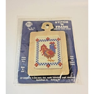 New Needle Magic NMI Stitch 'N Time 31 Rooster Korsstygnshandarbete