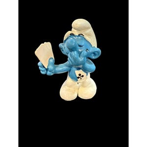 Smurf playing cards Smurfs 1978 Peyo w germany Vintage Figure PVC