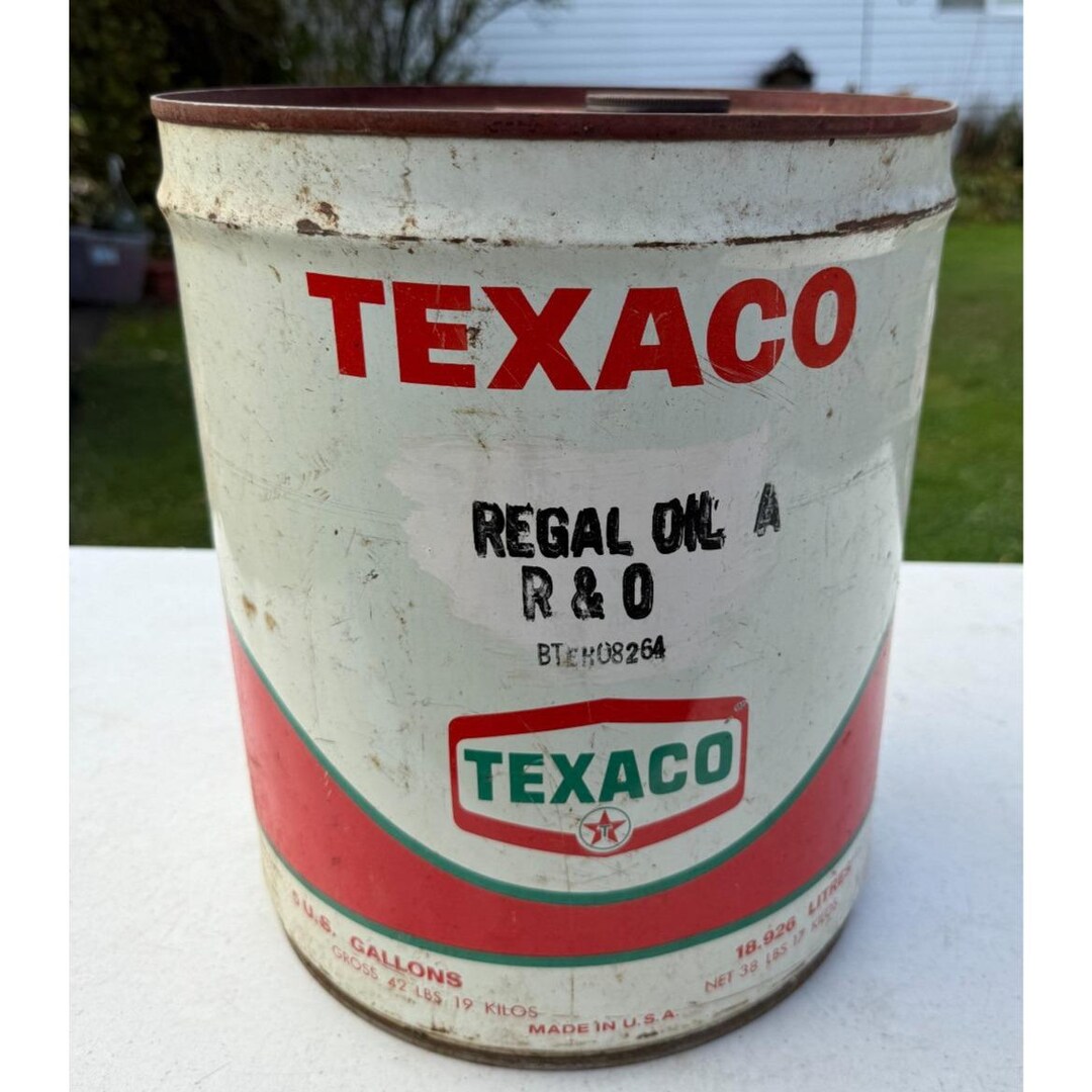 Vintage Texaco 5 Gallon Oil Can - Etsy