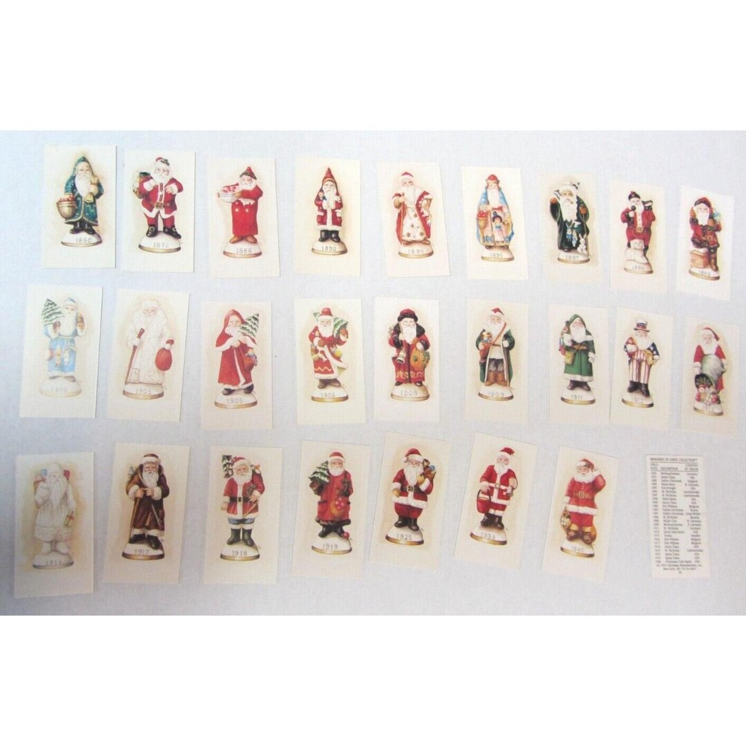 Memories of Santa Collection Christmas Trading Cards 1993 #1 Thru #26 ...