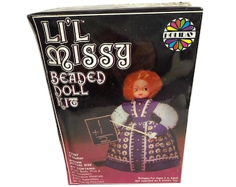 Vintage Li'l Missy Beaded Doll Kit 13406 Artist New Old Stock