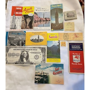 Lot of Travel maps, Brochures, etc Ephemera 60s