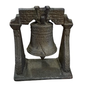 アンティーク雑貨 Liberty Bell book end Liberty Bell Bookend - Etsy