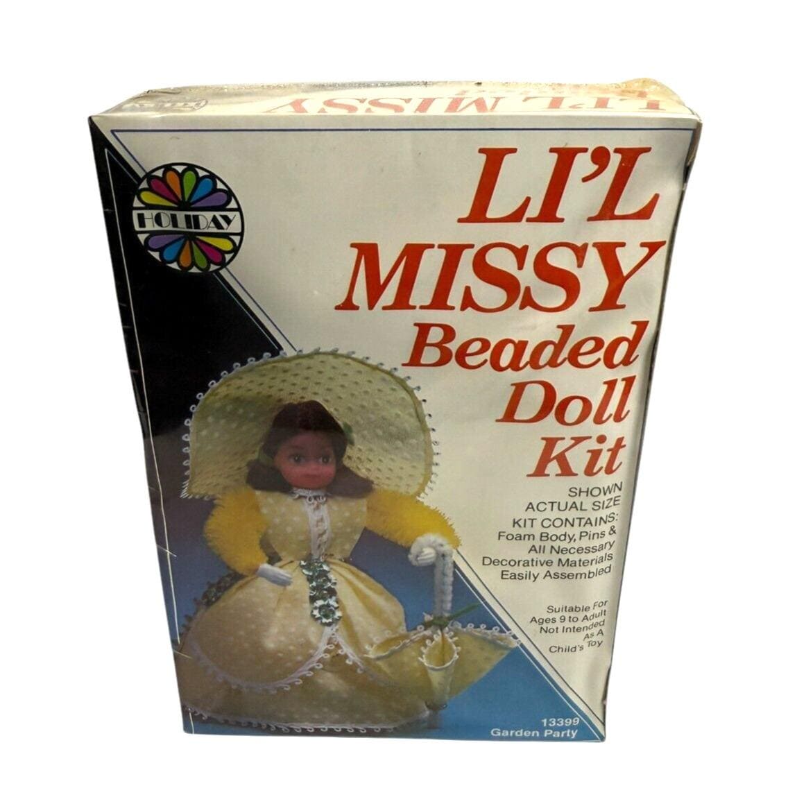 Vintage Li'l Missy Beaded Doll Kit-13399 Garden Party New Old