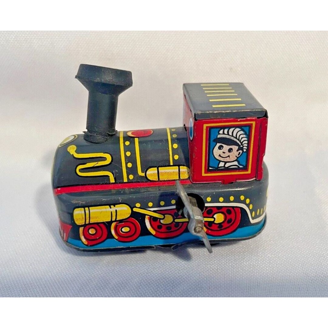 Tin Wind up Toy Train 1501 Vintage Litho Made in Etsy