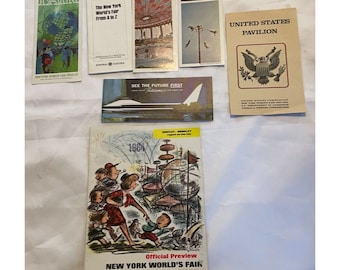1964 Exposition universelle de New York, brochures, éphémères, etc.