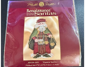 Mill Hill Stitched & Beaded Kit Renaissance Santas Venice MH20-1631 Cross Stitch