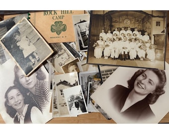 Lot of Random Old Photos - Original Black & White Vintage Snapshots