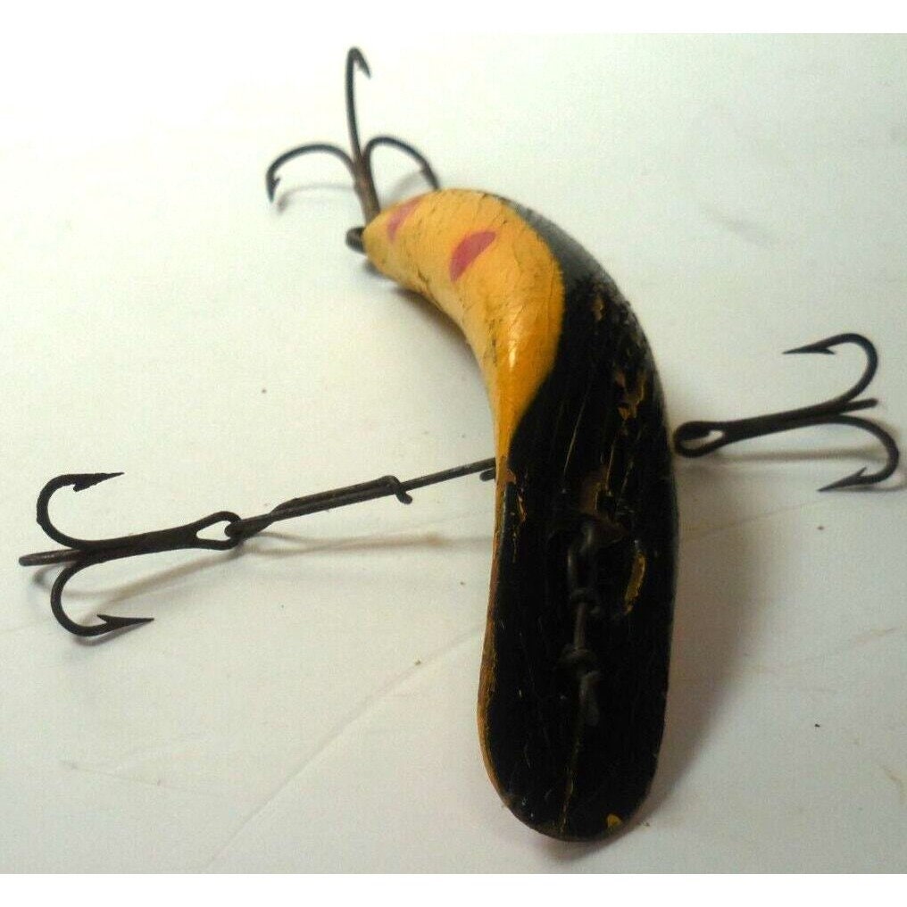 Leurre De Pêche Vintage Bomber – Crankbait Bois #13 – Côté Rouge – USA – Occasion
