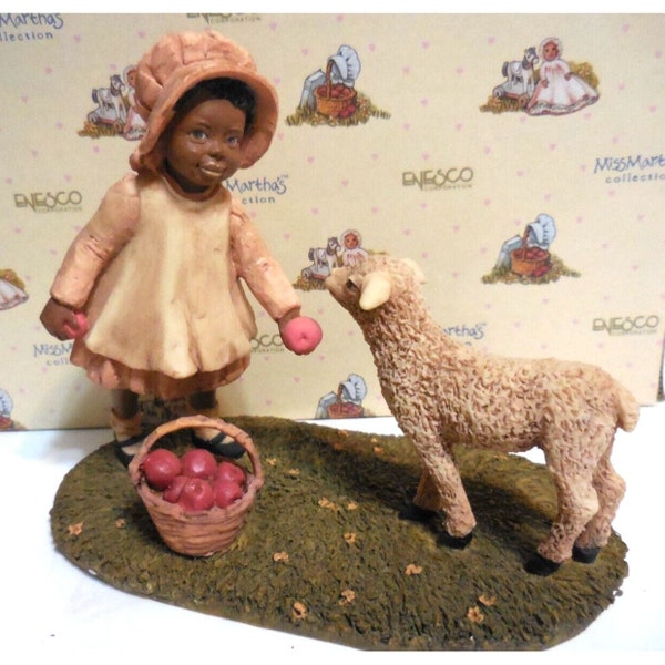 Miss Martha’s Sara Lou "Here Lammie girl with Lamb" Holcomb ENESCO 1992 443301