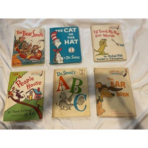 Set aus 6 Hardcover Dr. Seuss Ich kann Anfängerbücher selbst lesen