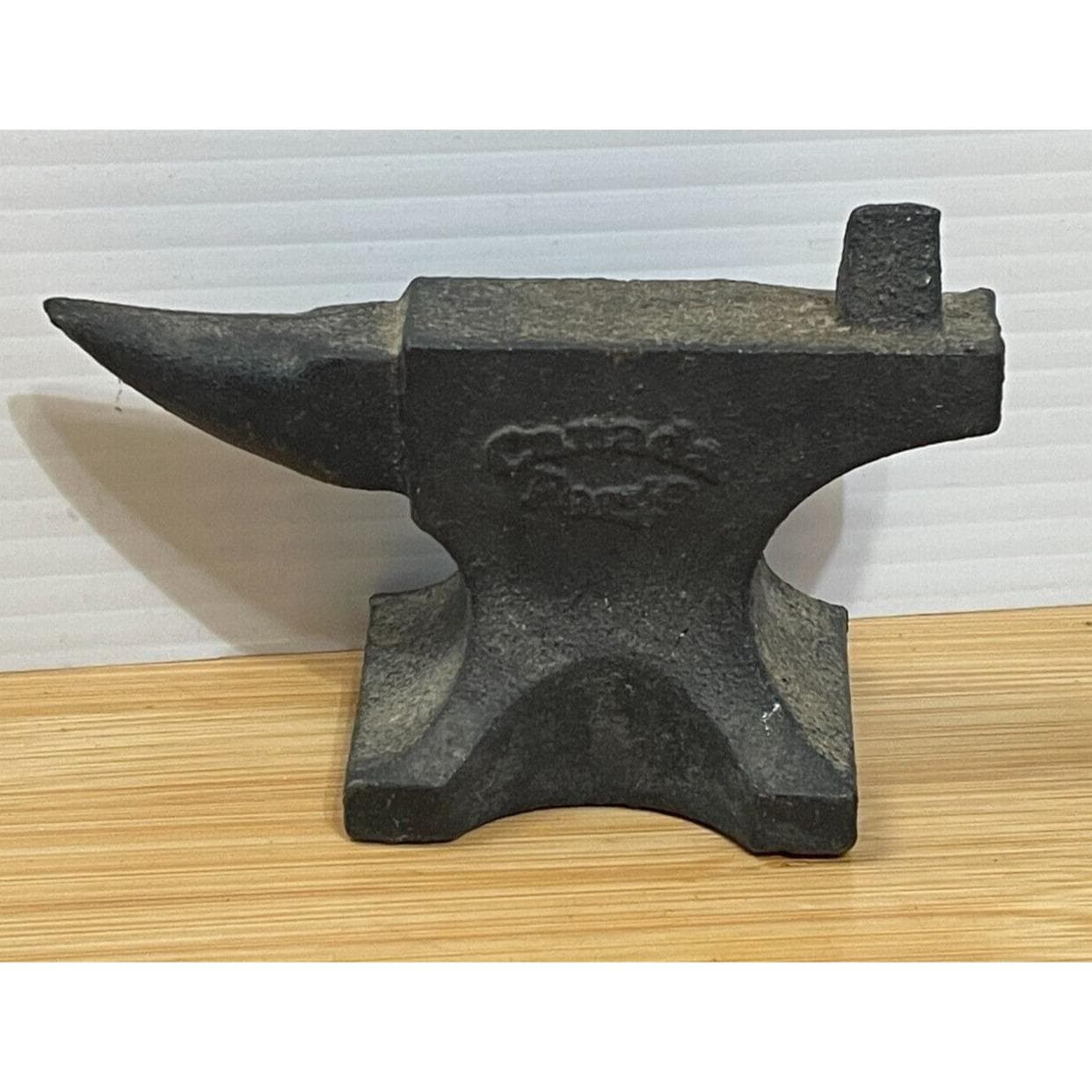 Vintage 4 1/2” Mini Anvil Jeweler Paper Weight Steel Canada Forge