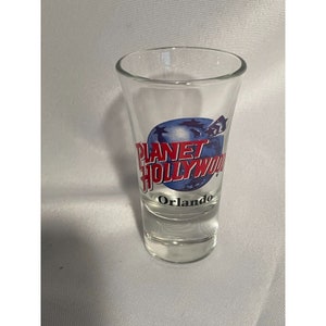 PLANET HOLLYWOOD ORLANDO, Florida Logo Shot Glass  Vintage (A)