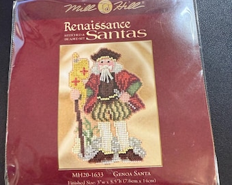 Mill Hill Stitched & Beaded Kit Renaissance Santas Genoa MH20-1633 Cross Stitch