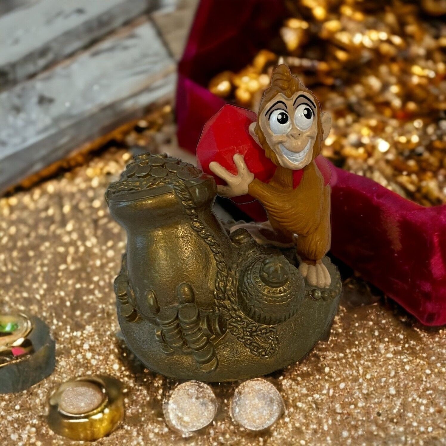 Disney Store Aladdin Li'l Classics Abu W/saphire Plastic