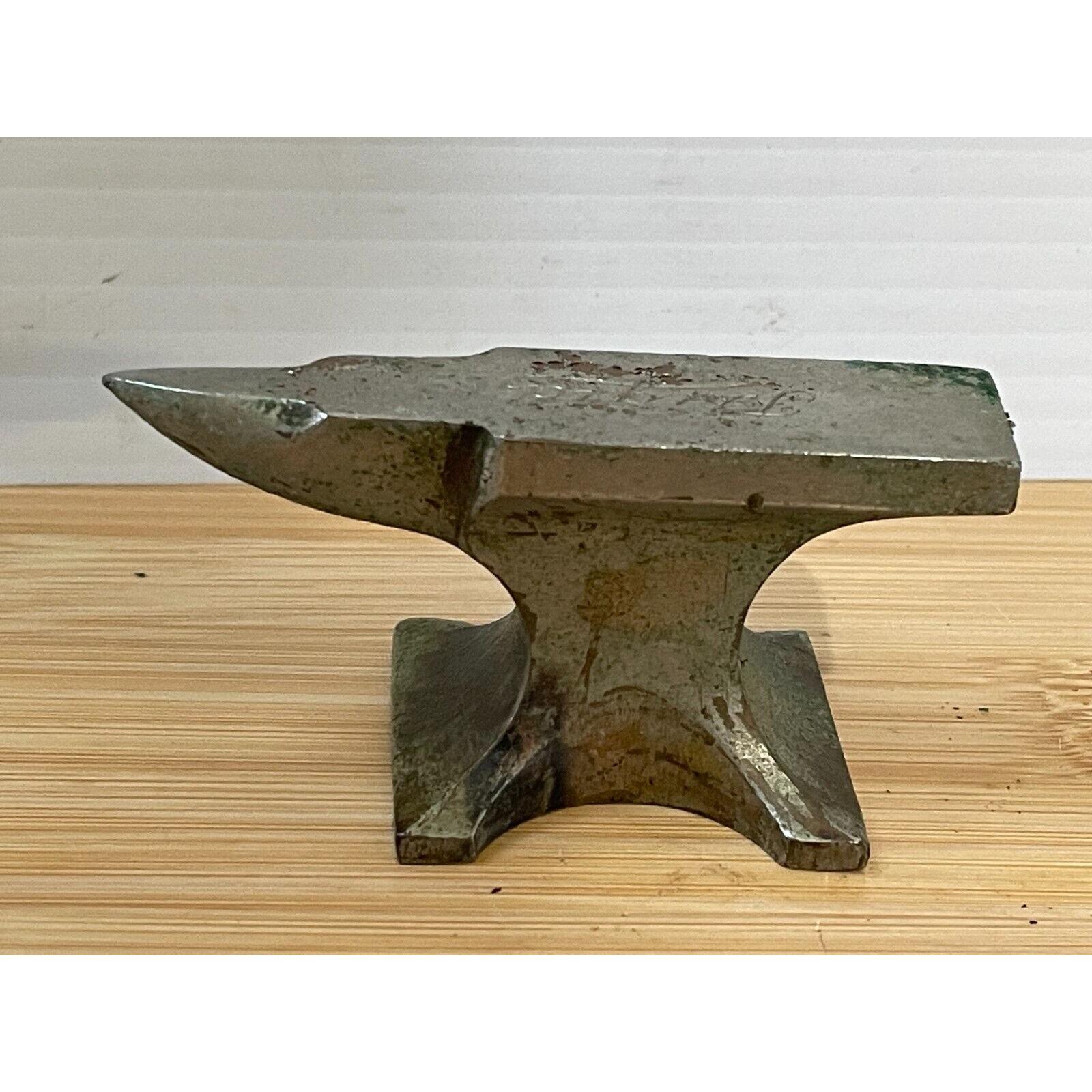 アンティーク雑貨 Vintage Anvil Paperweight Vintage 3 1/4” Small Anvil Jeweler Paper Weight Steel 