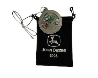 2005 John Deere Pewter Christmas Ornament Lindeman Crawler #10 in Series