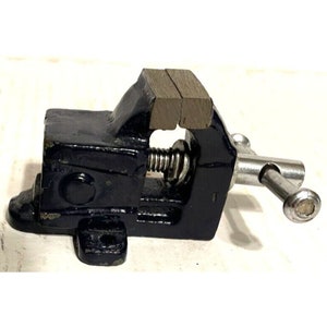 Vintage Small Jewelers Bench Blue Vise