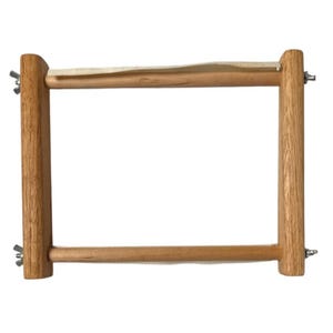 Embroidery Tapestry Wooden Scroll Cross Stitch Adjustable Frame 8&quot; x 6 1/2&quot; (B)