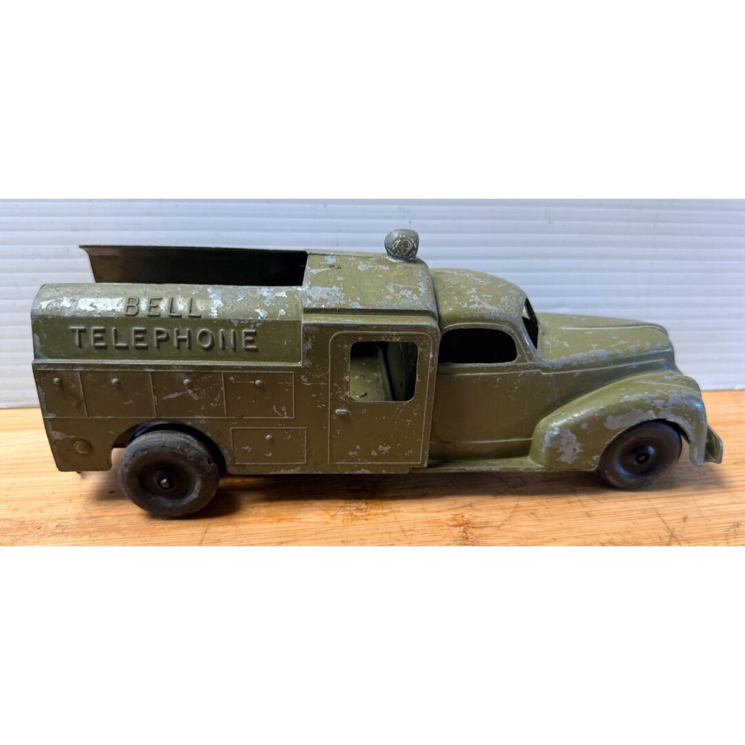 1950s Hubley Bell Telephone Truck Cast Metal Vintage #478 Utility