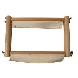 Embroidery Tapestry Wooden Scroll Cross Stitch Adjustable Frame 9&quot; x 6 1/2&quot; (C)