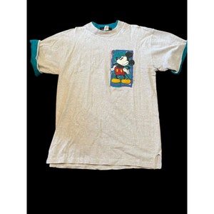 VTG Disney Originals Mickey Mouse Crewneck  Graphic Shirt Men SZ L/XL