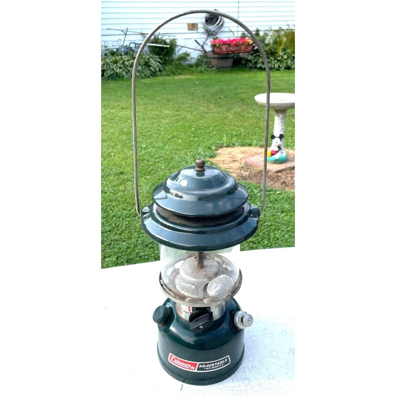 ザッキー Coleman Adjustable Two Mantle Vintage Coleman Adjustable Two Mantle Gas Lantern Model