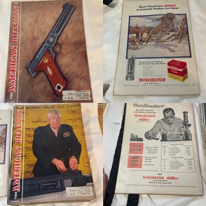 Vintage 1956 American Rifleman Magazines Complete year B