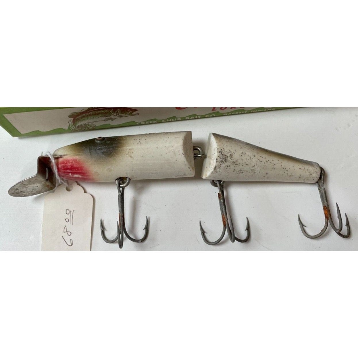 VTG Creek Chub Lure Bait Co Jointed Musky Pike No.3000 Wood W/box