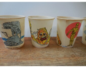Vintage 1970's Star Wars Dixie Paper Cup Lot of 6 Cups! *read* - Etsy