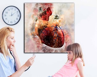 Medical Art Canvas Etsy
