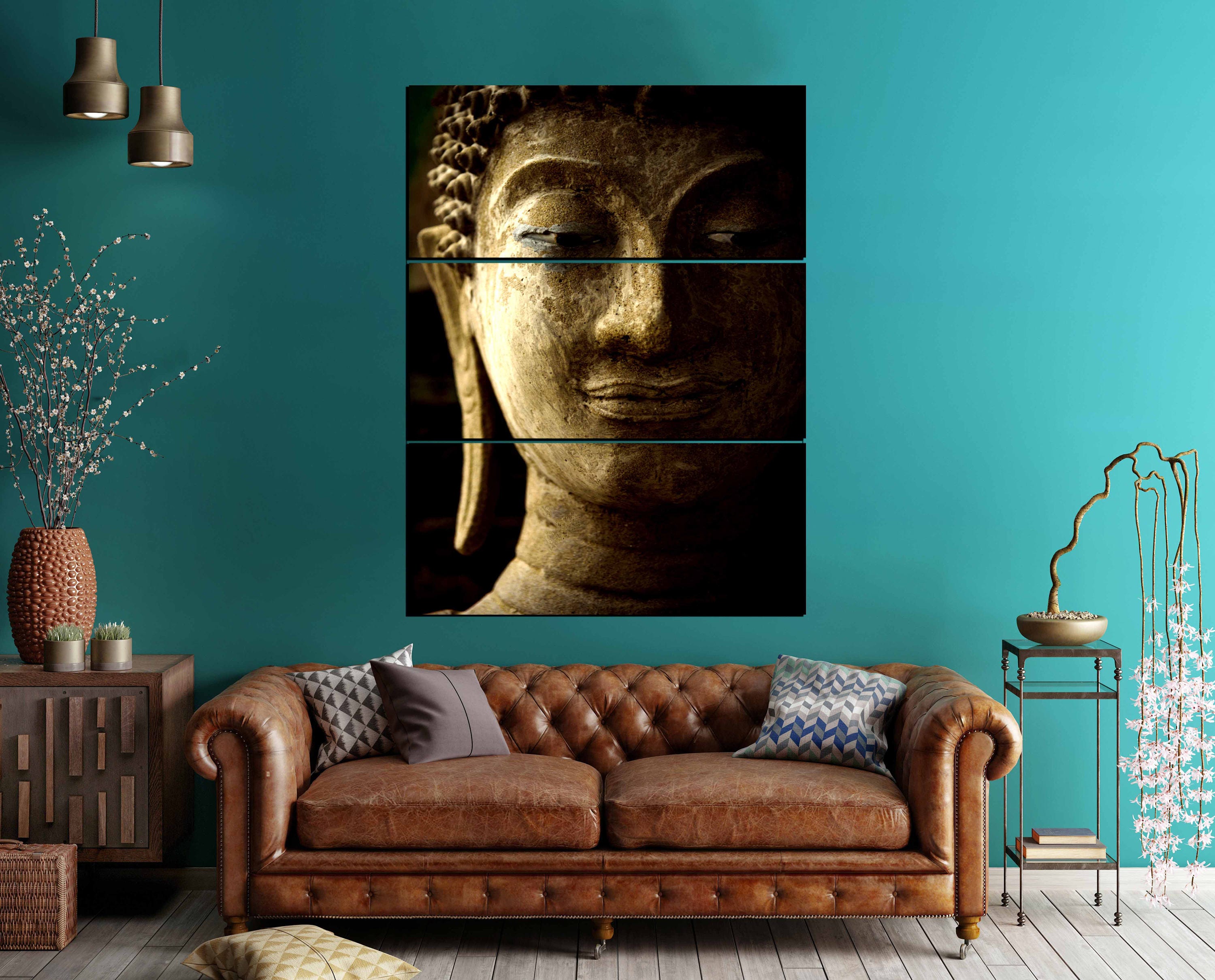 Buddha Wall Art 3 Canvas Panels,Buddha Art,Buddha Wall Art Canvas